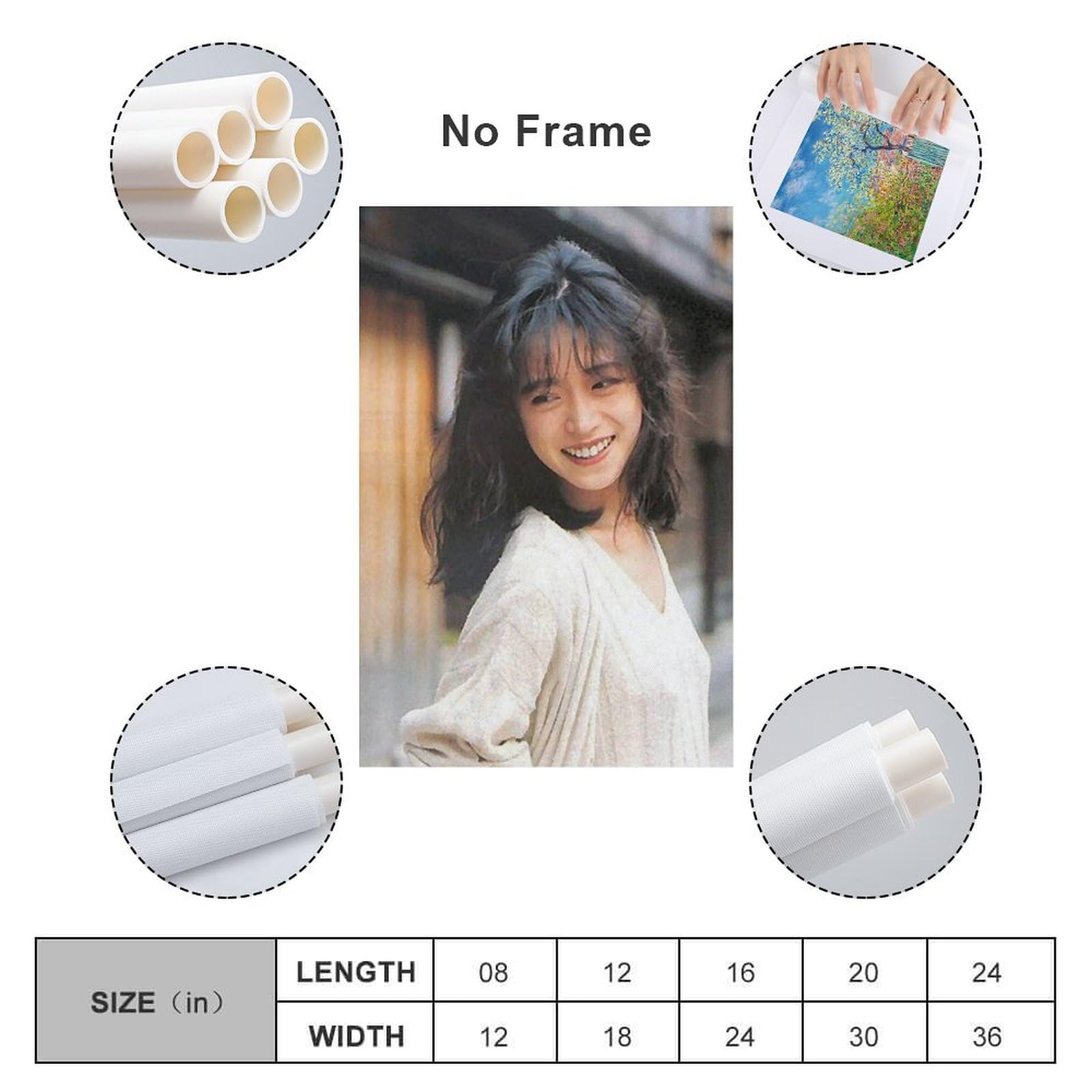 Amazon.co.jp: 中森 明菜 なかもり あきな 若いころ 超クリア ポスター