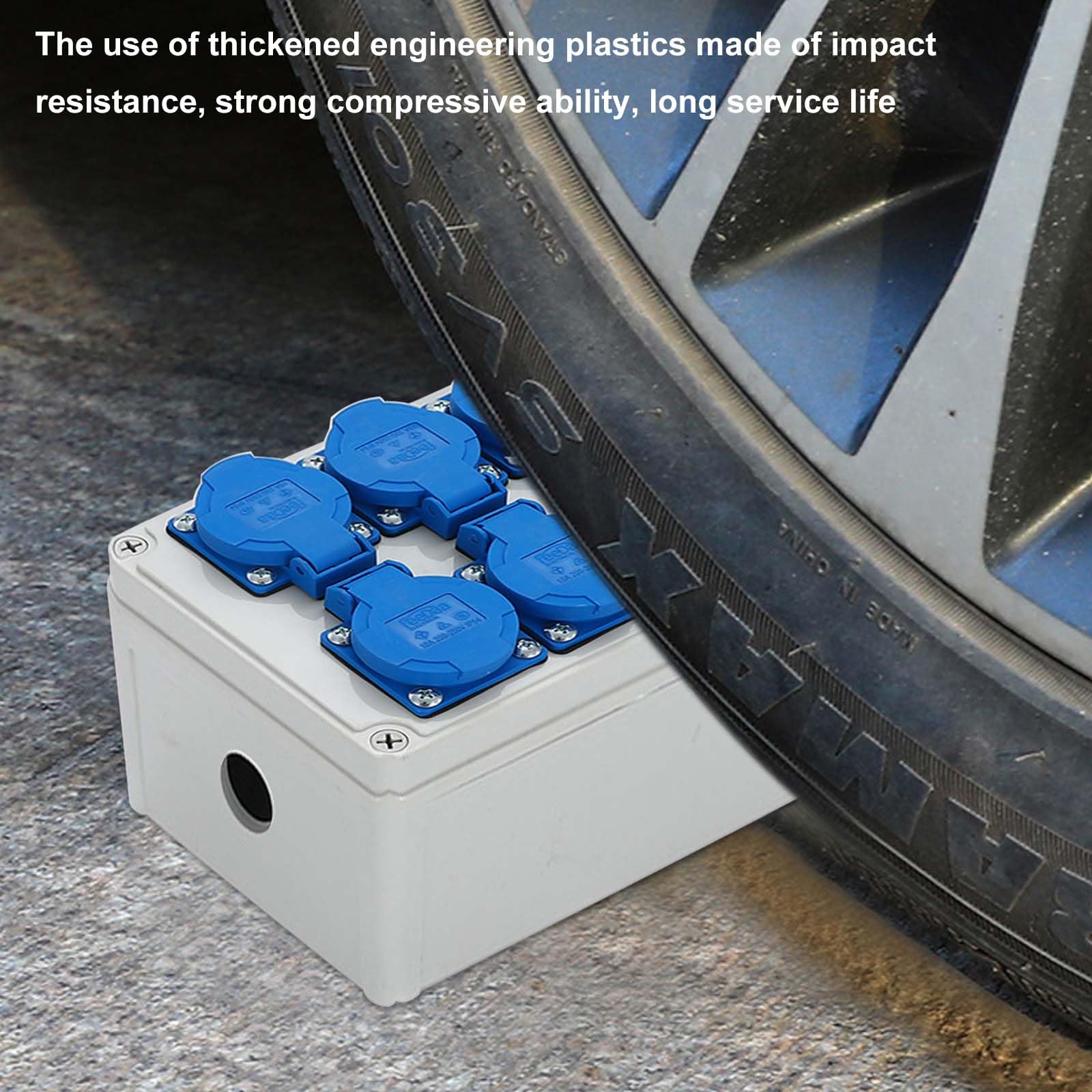 Wandverteiler Stromverteiler 6 x 220V: Wasserdichtheitsklasse IP54, Baustromverteiler Steckdosenverteiler, Wandverteiler mit Anschlussklemme, Baustromverteiler für Indoor/Outdoor-Bereich, Werkstätten