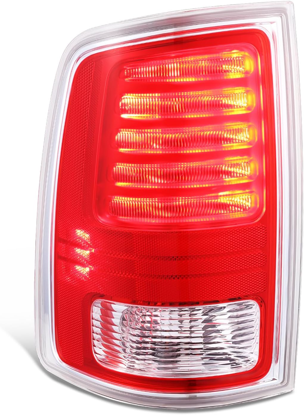 DNA MOTORING LED/Halogen Driver Side (Left) Taillight Assembly Compatible With RAM 1500 13-18/RAM 1500 CLASSIC 19-22/RAM 2500 13-18/RAM 3500 13-18, CH2800203, OEM-TL-017-L