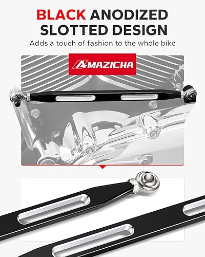 Vista 2 de Amazicha Cambio de palanca de cambios negro compatible con Harley Davidson Electra Glide Street Glide Tour Glides Trikes 1980-2023
