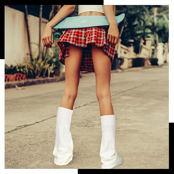 4 Pairs Kawaii Leg Warmers Y2k Leg Warmers Flared Warmers Clothes Goth Lolita Accessories for Women