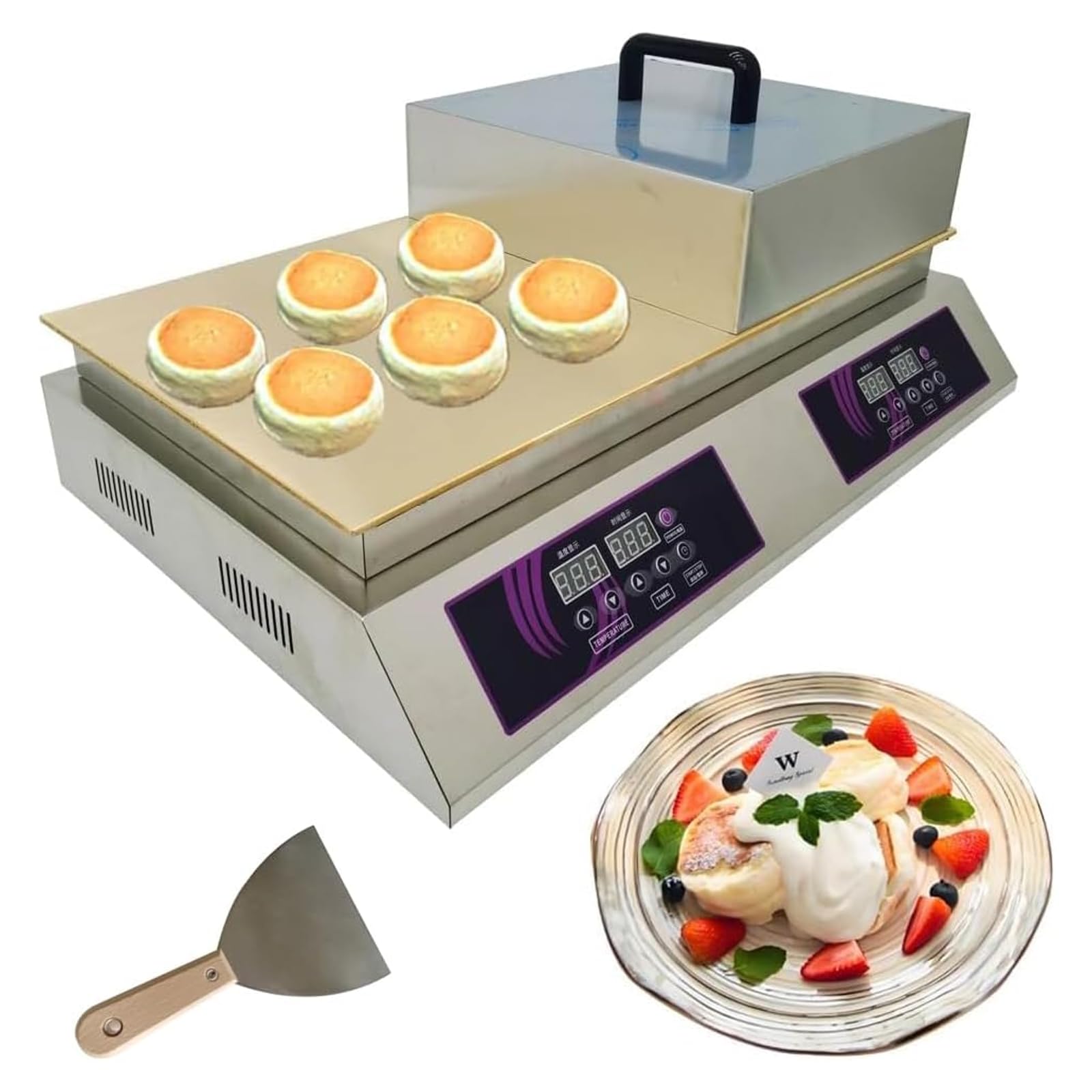 Piastra elettrica professionale per pancake (110V/220V) Doublehead