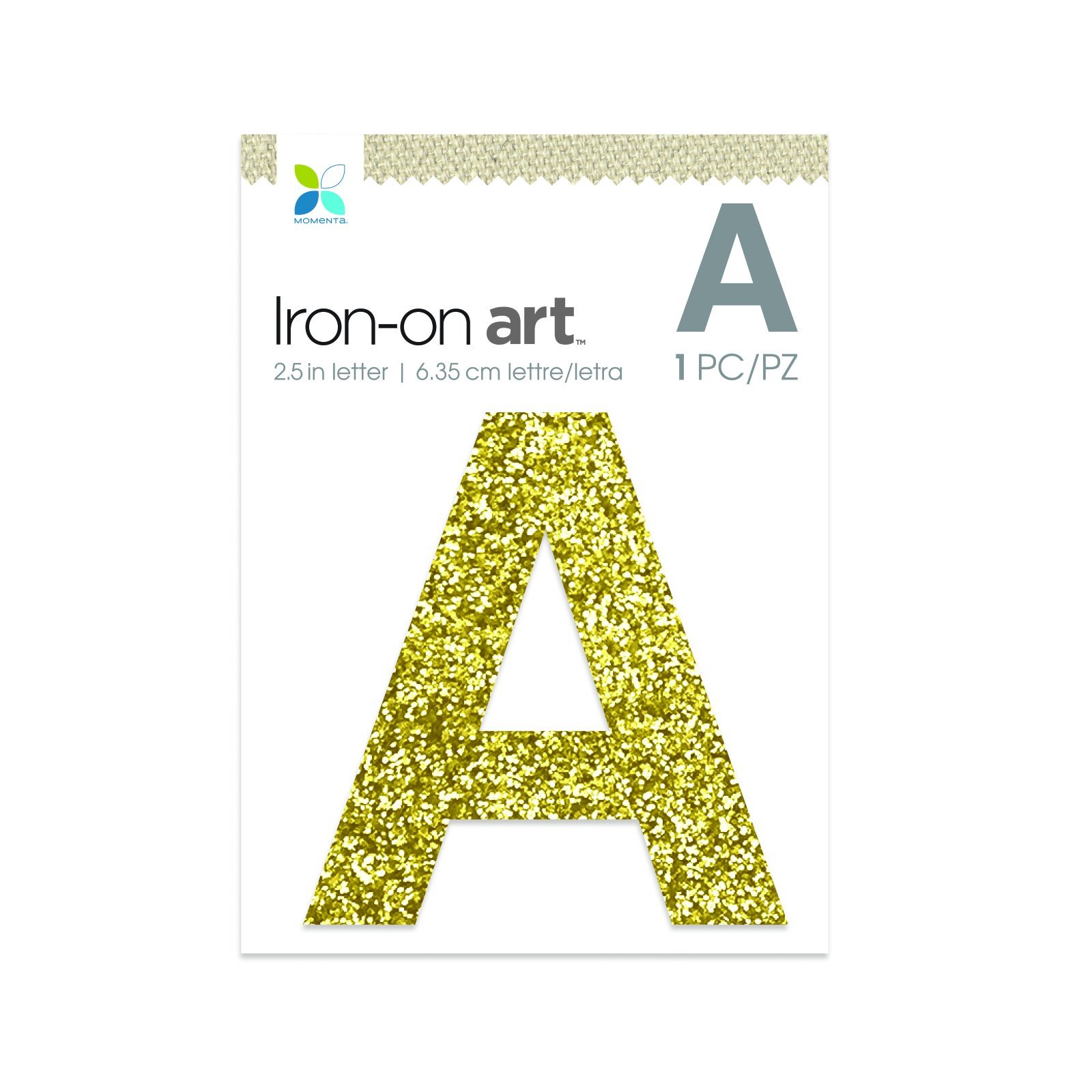 Momenta A Gold Chunky Glitter Iron