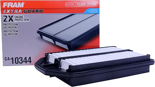 FRAM Extra Guard CA10344 Filtro de aire de repuesto para Honda CR-V 2007-2009 (2.4L), proporciona hasta 12 meses o 12,000 millas de protección de