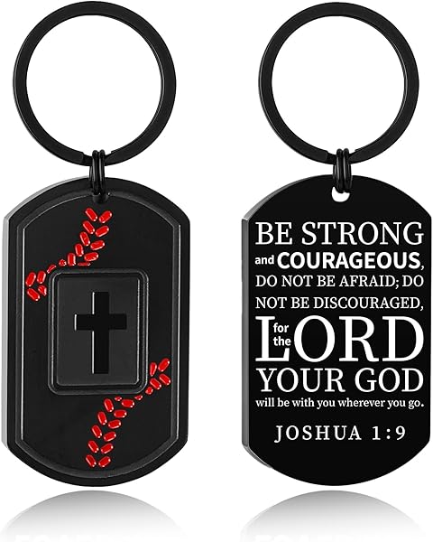 Football/Baseball/Soccer/Basketball Keychain for Men First Communion Baptism Confir...