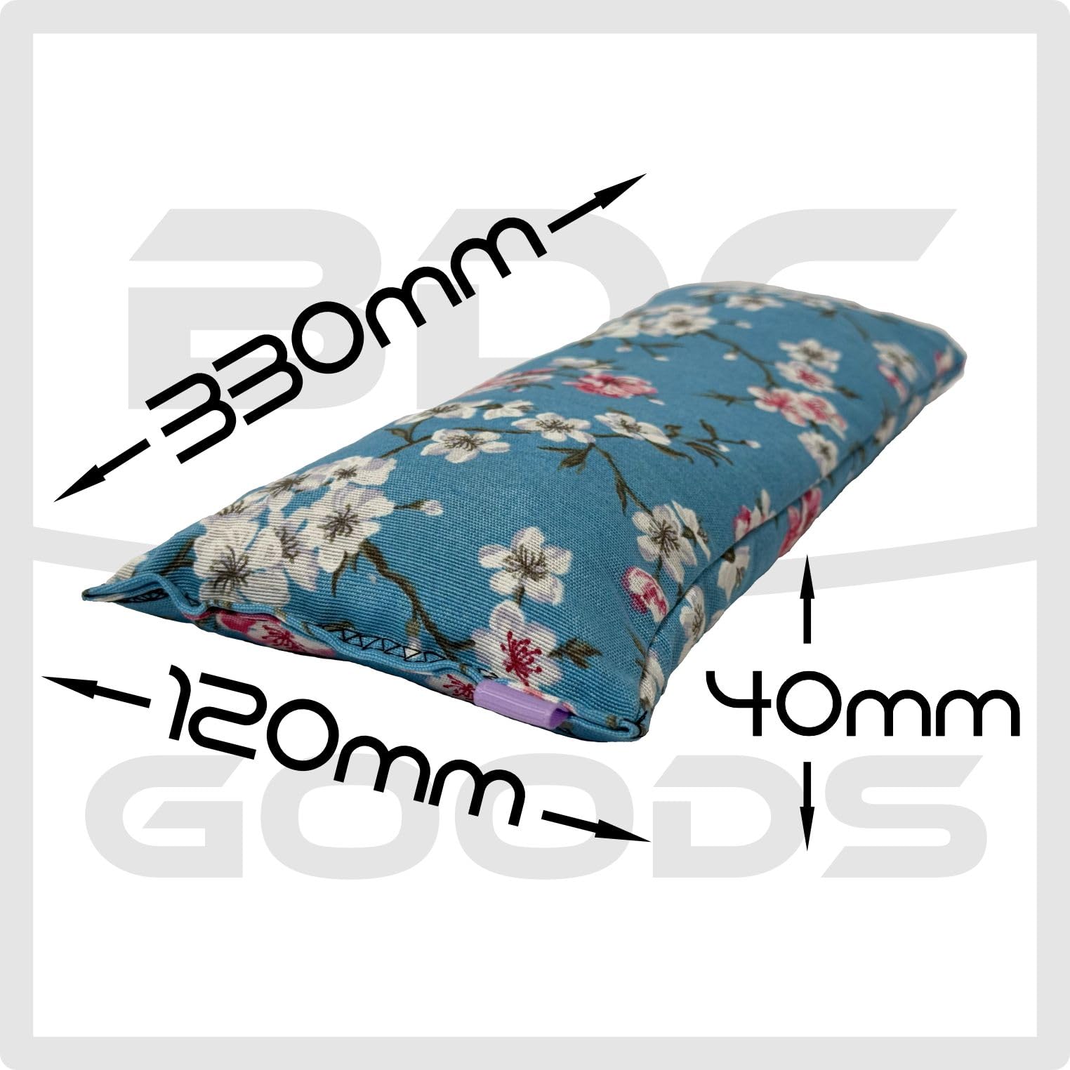 BDC Goods - Saco semillas microondas. Bolsa o cojin térmico para cuello, cervicales, lumbar, menstruación, etc.. o cualquier zona de dolor. Se le aplica frio o calor.
