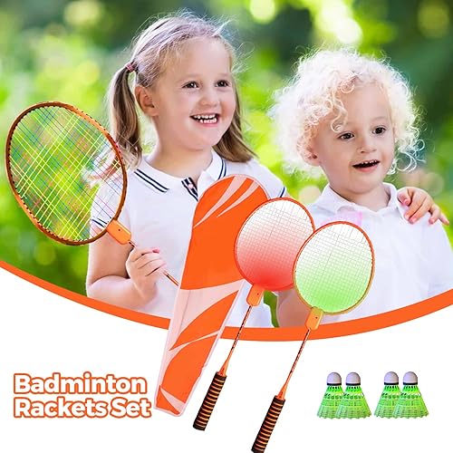 Miniatura 6 de Badminton Racket Set, Badminton Training Kit, Badminton Kit with Carrying Bag and Shuttlecocks, Badminton Racket for Indoor Outdoor Sports Game,