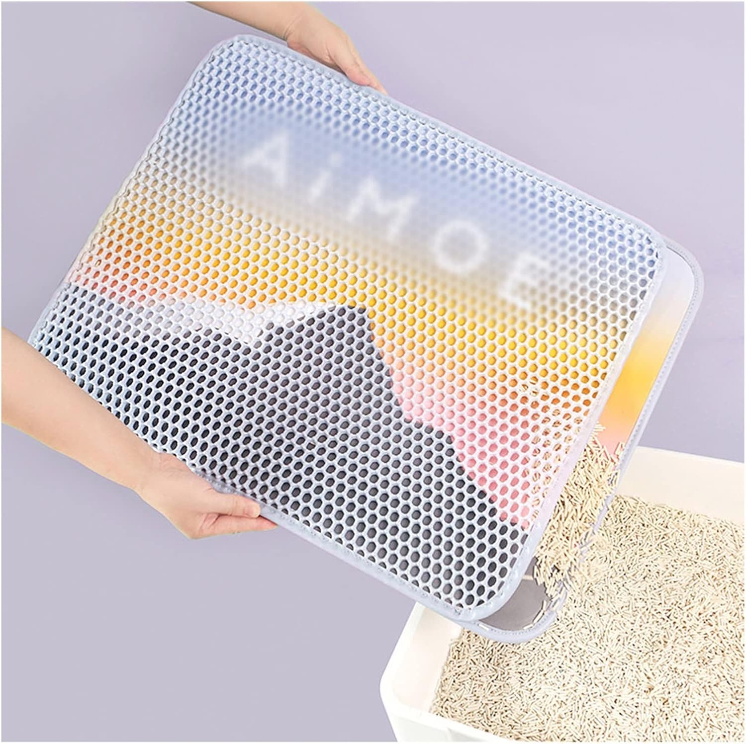 Cat Litter Ma Cat Litter Mat Litter Trapping Mat Layer Design Urine Proof Trapper Mat for Litter Boxes Large Easy Clean cat pad