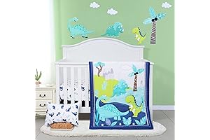 JISEN Juego de sábanas para cuna de bebé niña