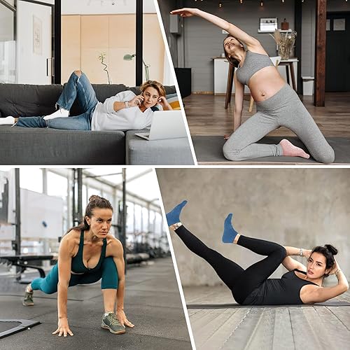 Miniatura 3 de DIBAOLONG Calcetines de corte bajo para mujer y hombre, 6 pares de calcetines de algodón cortos deportivos que no se ven al tobillo