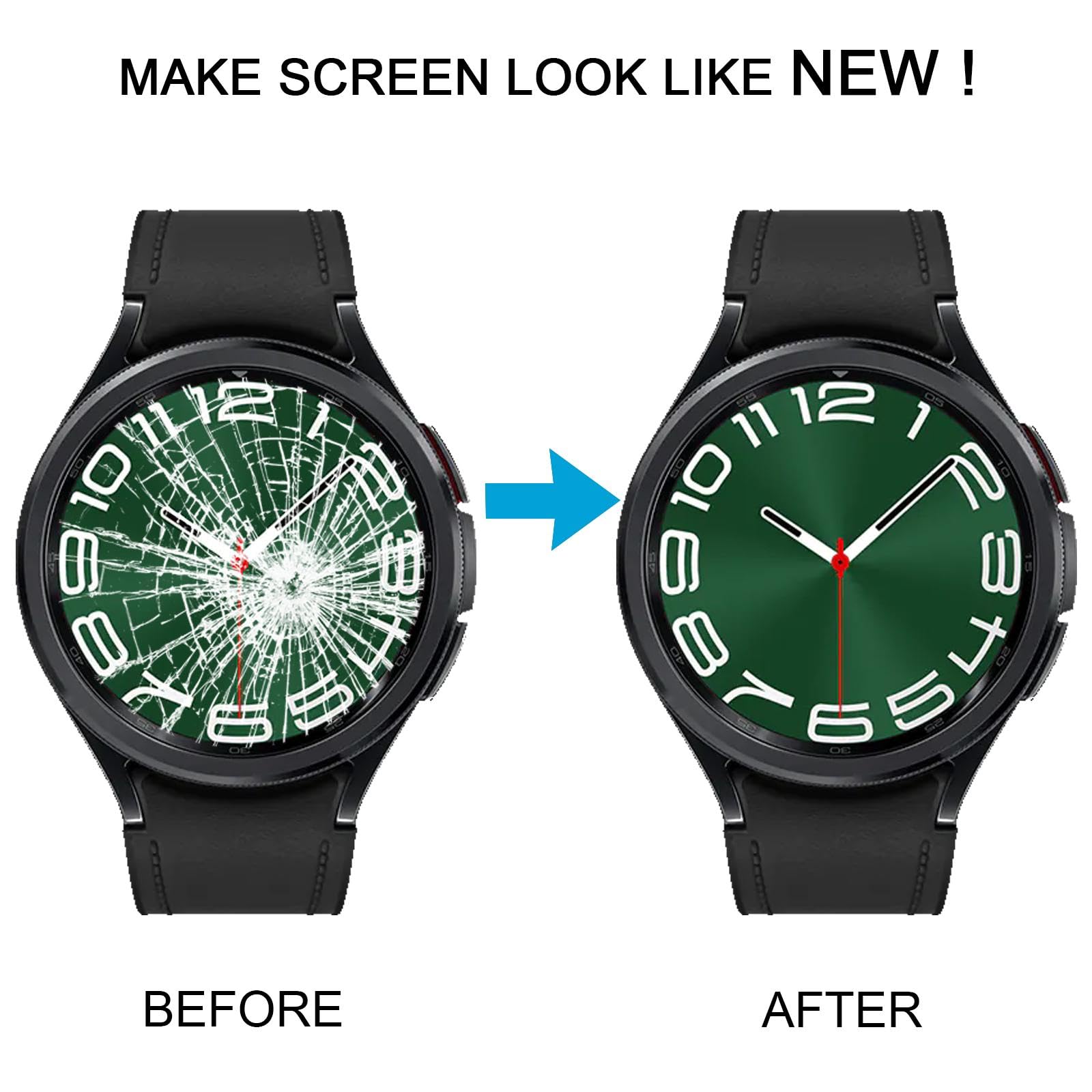 Pièce de rechange pour Galaxy Watch6 Classic 47 mm SM-R960/R965 écran LCD avec numériseur Accessoires de montage complet