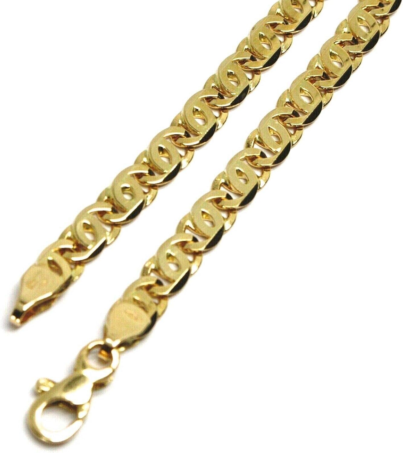 Monde Petit - Catena Collana Specchio Oro Giallo 18K Lunghezza 50 cm