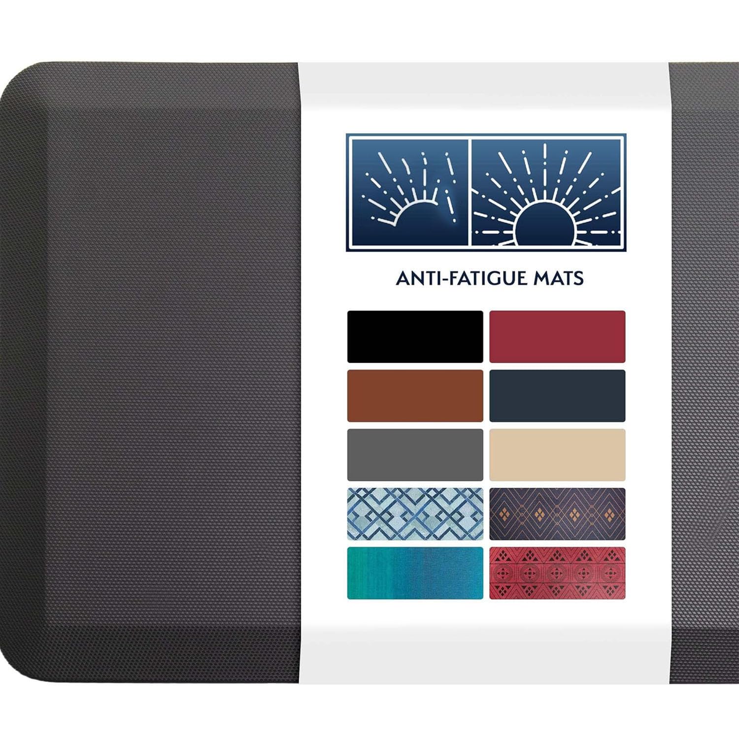 Tapete de cocina acolchado antideslizante gris 50x99cm para suelo antifatiga