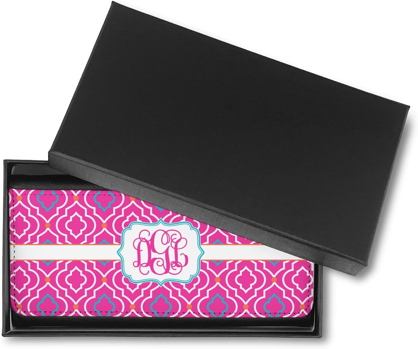 Personalized Colorful Trellis Leatherette Ladies Wallet