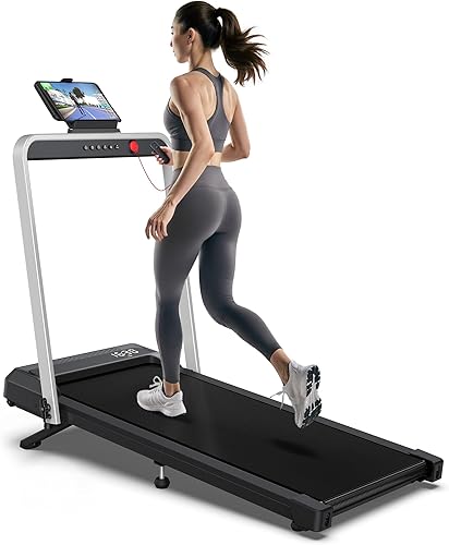 Miniatura 7 de Walking Pad 300lb Capacity, Treadmills with Incline, Under Desk Treadmill for Home Office, No Assembly 2.5HP 40dB Quiet Lightweight Walking