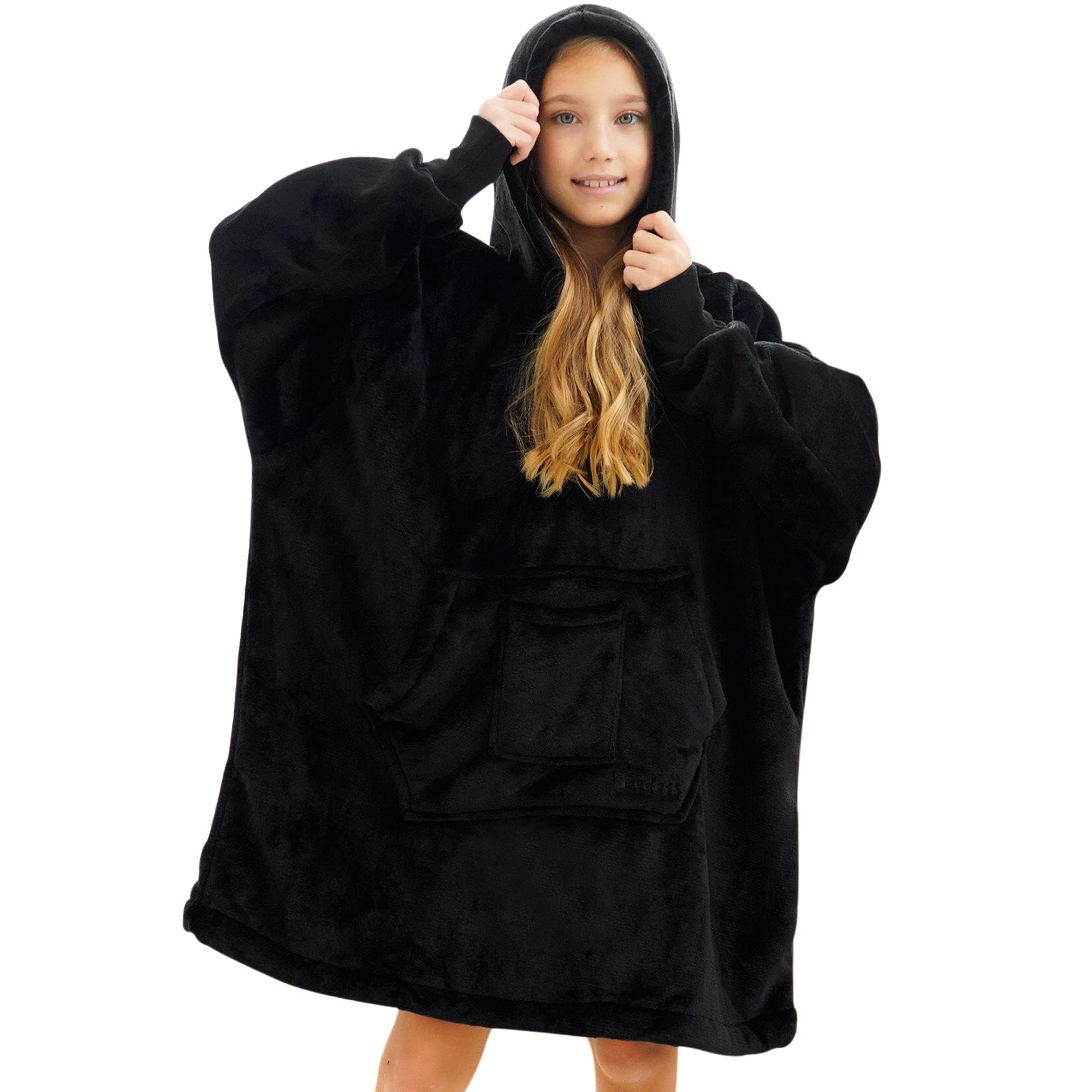 1 x RAW Customer Returns REDESS Blanket Hoodie Sweatshirt, Wearable Bl