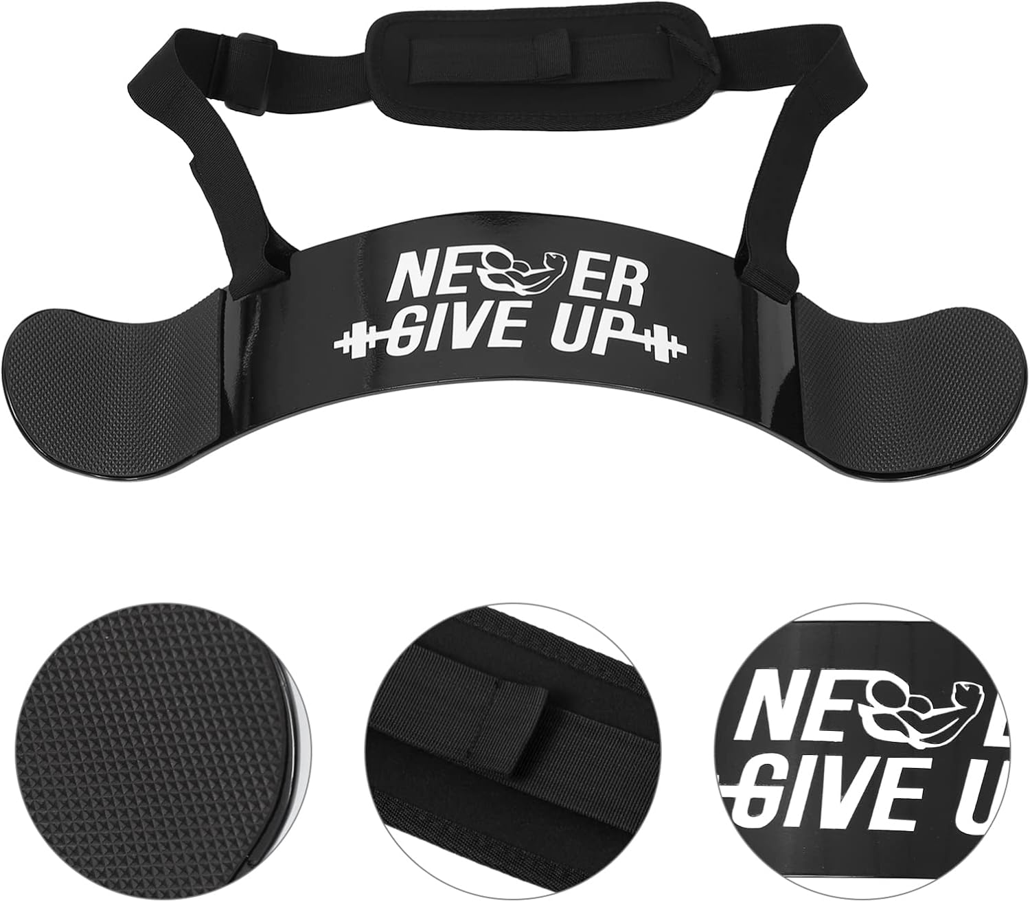 KICHOUSE Biceps Training Board for Dumbbells and Barbells Arm Isolator for Bicep Curls Adjustable Forearm Trainer Weight Lifting Equipment for Muscle Building in Home Gyms