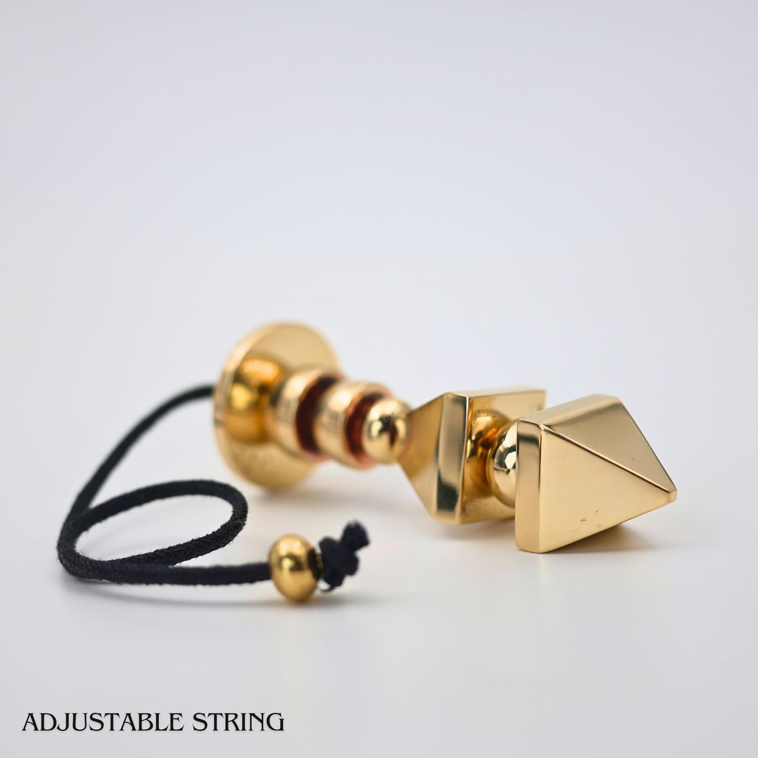 Inner Compass Brass Pendulum, Polished Gold, 3.5 Inch Length, 4.5 Oz Weight, Dowsing Tool for Divination
