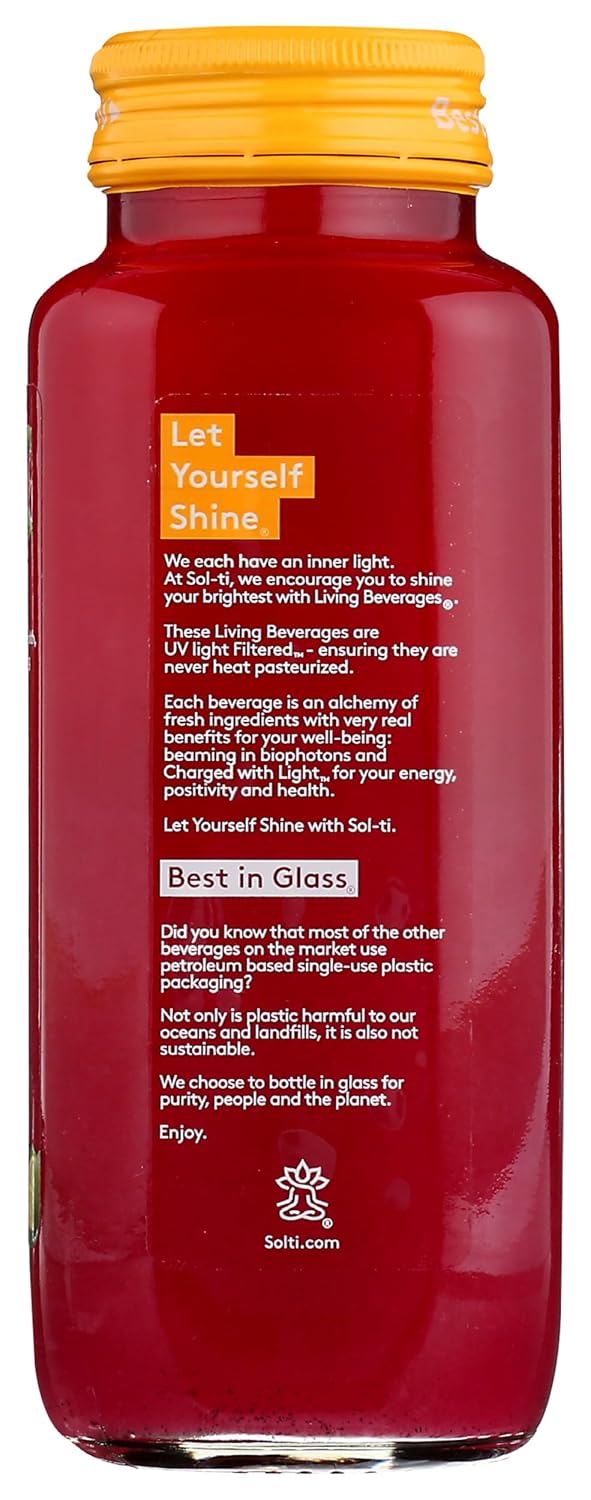SOL TI Organic Dragon Fruit SuperAde Drink, 14.9 FZ