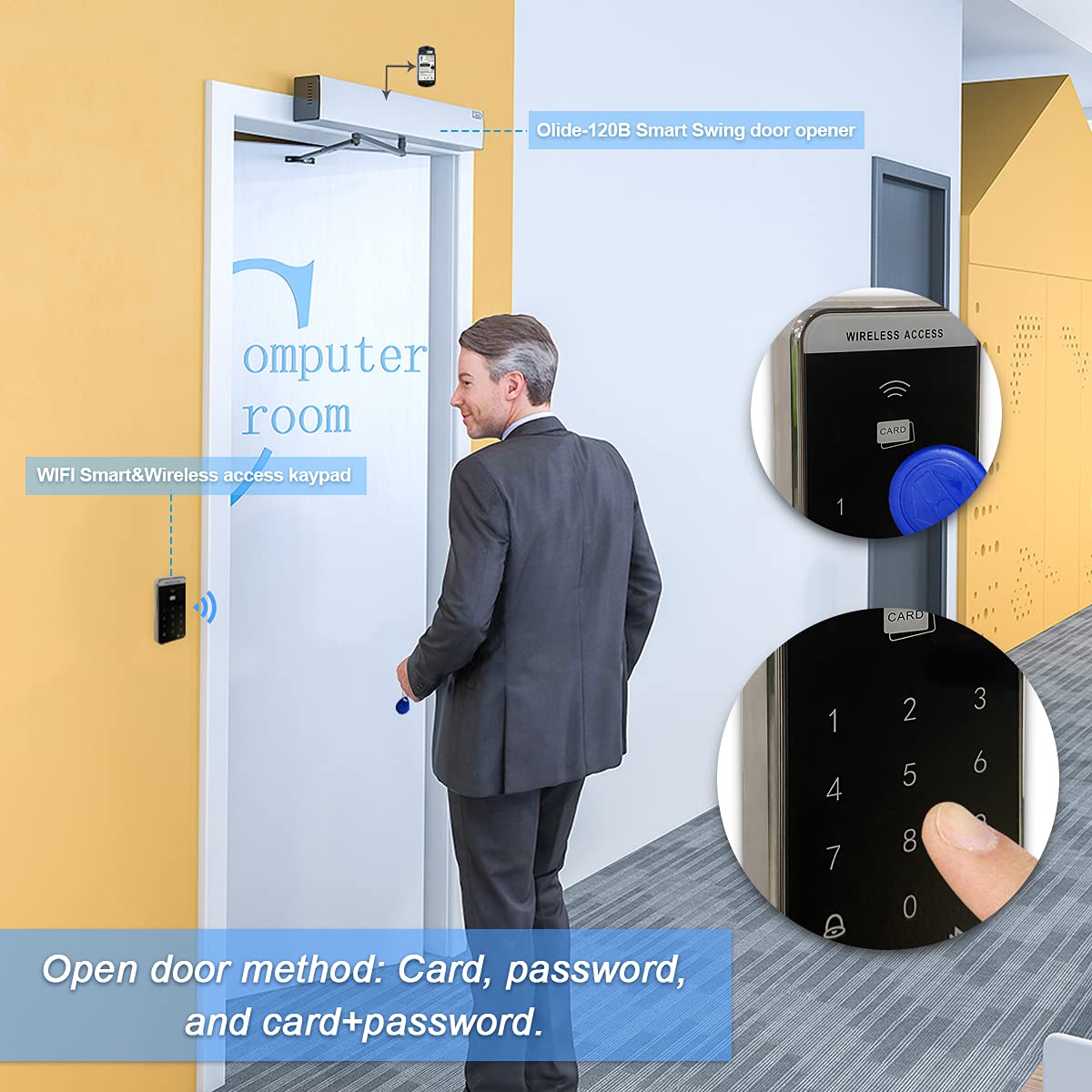 Olide 2.4GHz WiFi Access Control 400lb Holding Force Electric - View #13