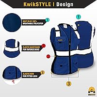 Vista 2 de KwikSafety - Multi-Color Safety Vest for Women Premium Reflective High Visibility Vest, ANSI Class Unrated