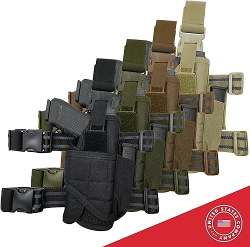 Miniatura 6 de Funda universal de nailon 500D para pierna caída, empresa estadounidense, bolsa para muslo, funda ajustable para pistola que se adapta a cualquier