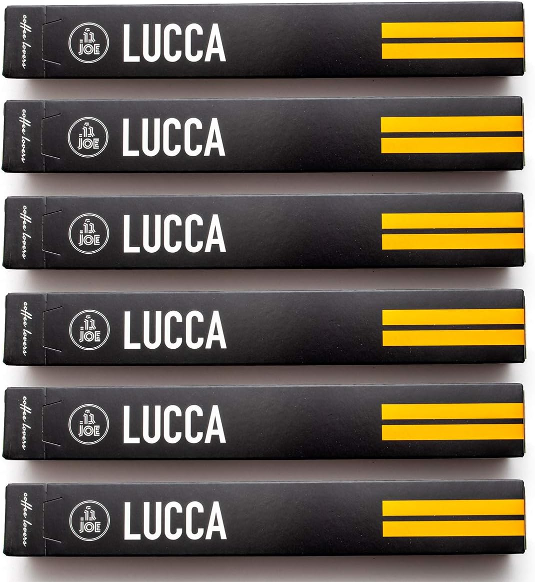 Cafe Joe USA Espresso Capsules, LUCCA Italian Blend, Nespresso Original Compatible Pods, 10-Count Sleeves (60 Capsules)