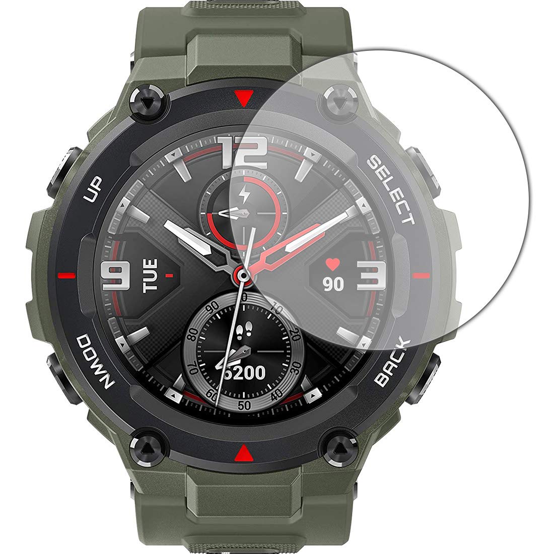 Amazon | PDA工房 Amazfit T-Rex 9H高硬度[光沢] 保護 フィルム 日本製