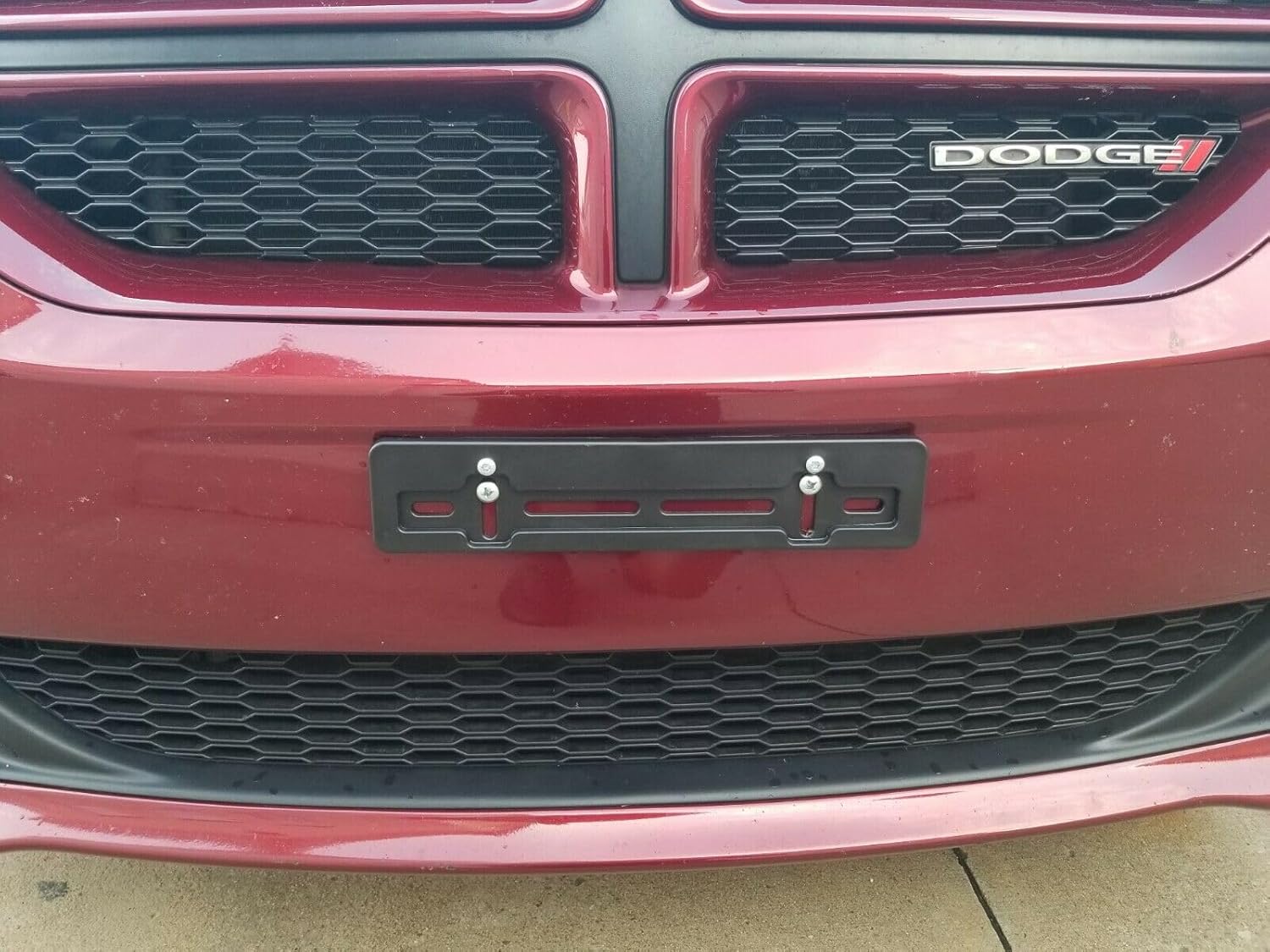 100 Front License Plate Tag Holder Mounting Adapter Bumper Kit Bracket for Dodge (All Models) Quantity Discount (9.45$ to 5.60$) (each with 6 Screws+2 Built In Nuts)– Premium Car Set Accessories (100)