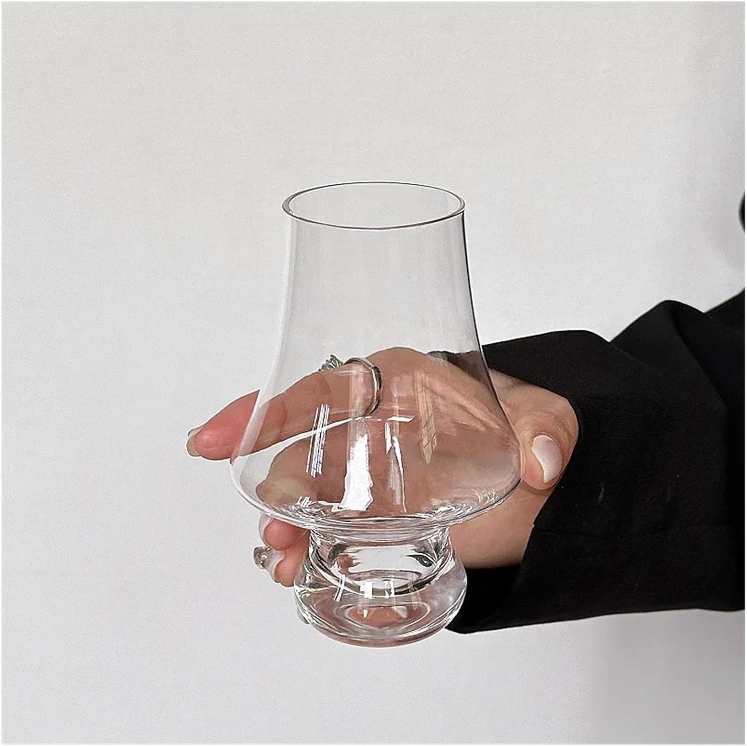 Crystal Glass Handmade Tulip Big Belly Tasting Cup Fit For Barware Home Bar Gift Set(1PC)