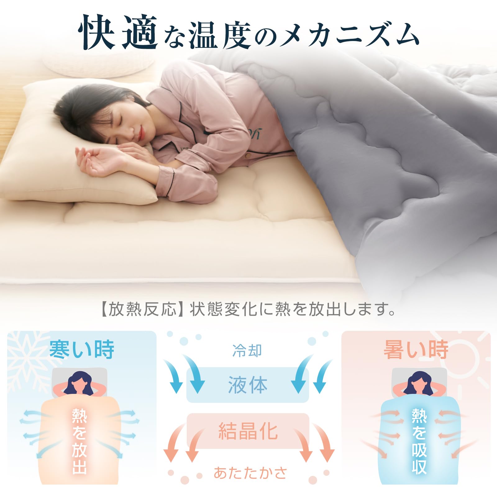 Amazon｜Sun Deco 掛け布団 シングル 冬 掛けふとん 布団【Ag+銀イオン