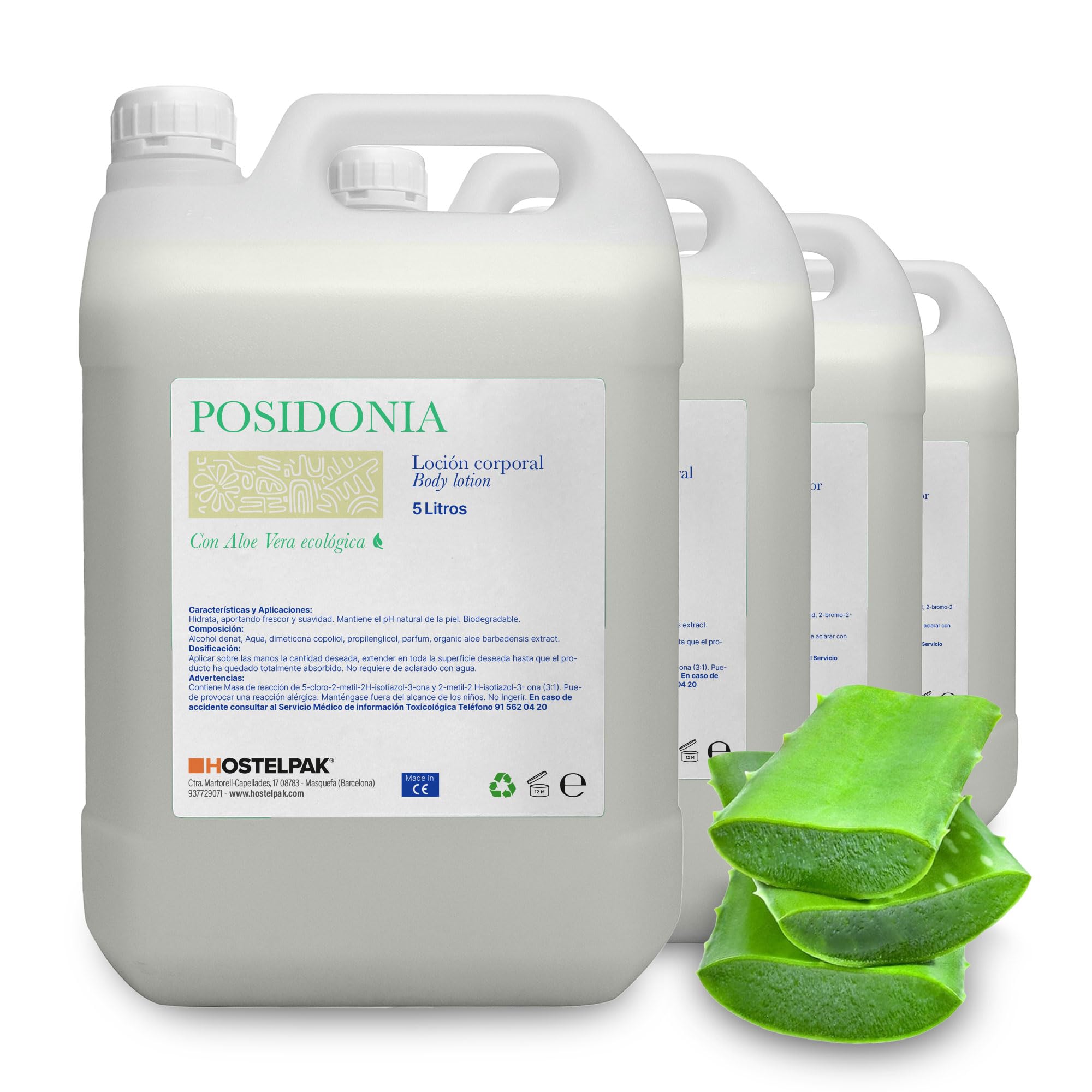 Bodymilk Colección Posidonia 5 L. (Caja 4 Garrafas)