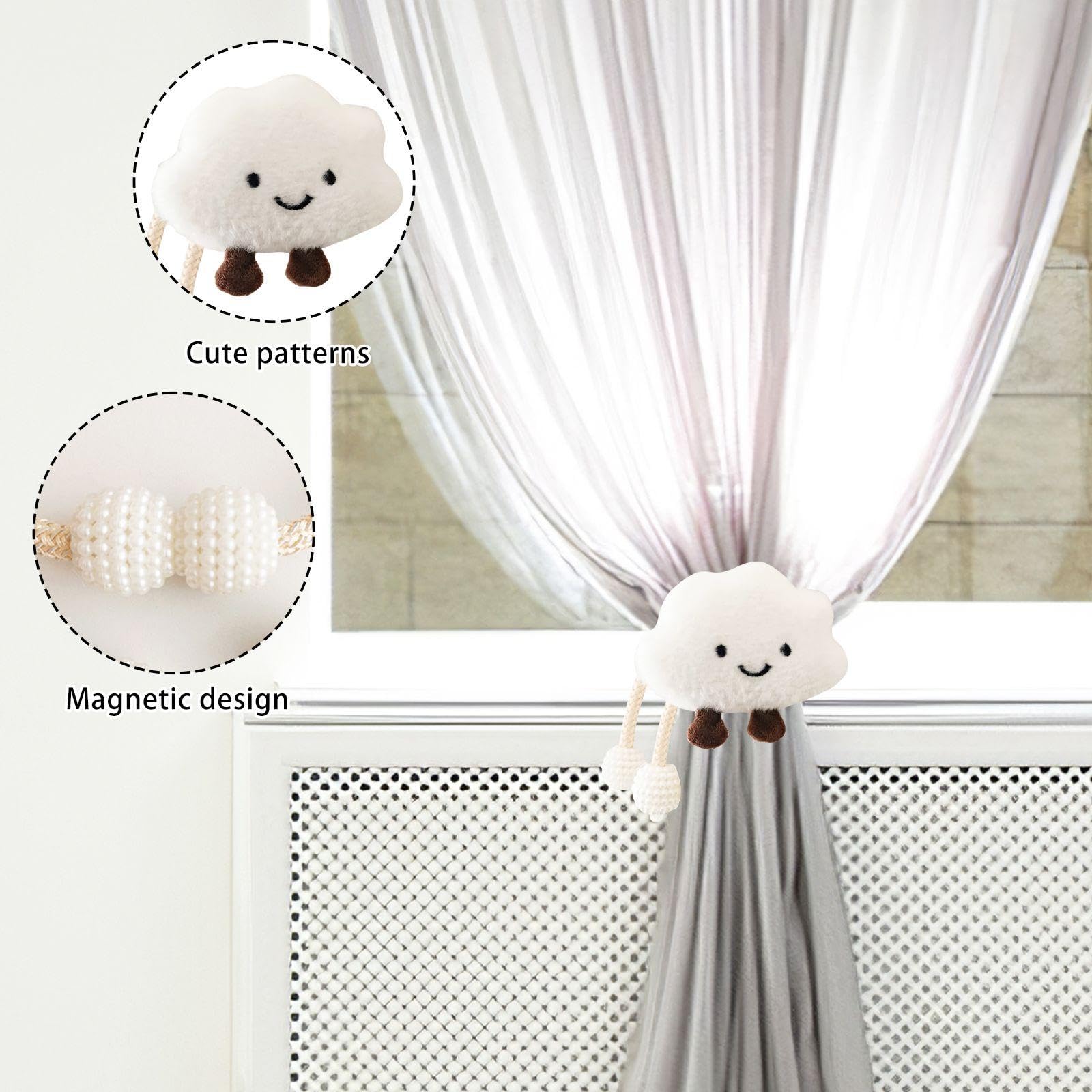 Cinghie per Tende da Nuvola, 2 Pezzi, Decorazione Camera Bambini, Cartone Animato, Accessori