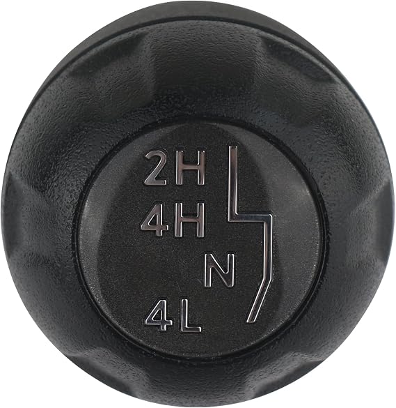 APPERFiT Transfer Case Shift Shifter Knob for Automatic/Manual Transmission Black Trim Compatible with Jeep Wrangler JK 4WD 2011 2012 2013 2014 2015 2016 2017 2018