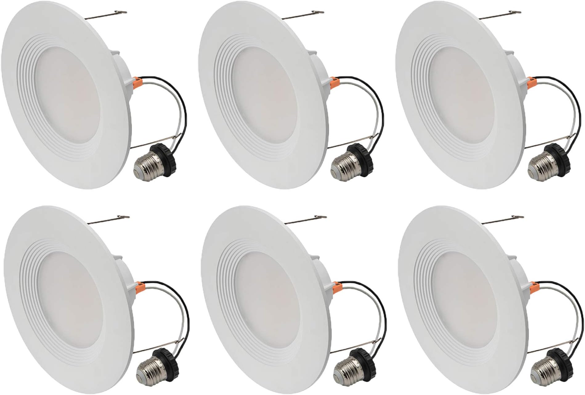 Cree Lighting C-Lite, C-DL6-A-650L-30K-B1-MP, 6 inch LED Retrofit Downlight 55W Equivalent, 650 lumens, Dimmable, Soft White 2700K, 35,000 Hour Rated Life | 6-Pack, Bright White