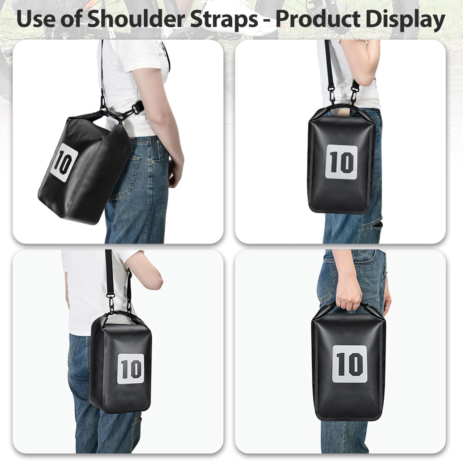 Bike Front Bag, 10L Multi Purpose Rain Proof Cycle Front Fork Bag for Mountain Road Bike