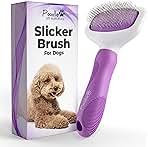 Poodle Pet Slicker Brush - For Dogs, Cats, Rabbits - Matted/Loose Fur, Knots - Suitable for Doodle/Goldendoodle Grooming and Shredding Short/Long Hair