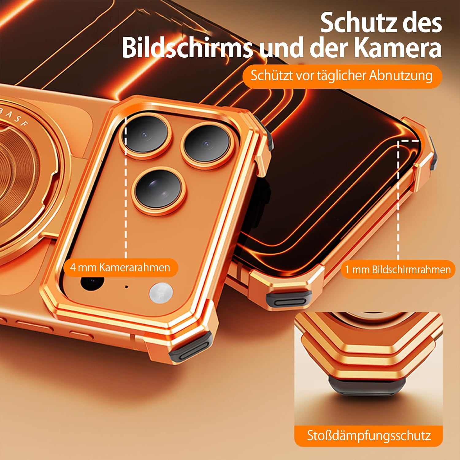 NIFBANG iPhone 17 Pro Max Hülle mit Magnetständer 4