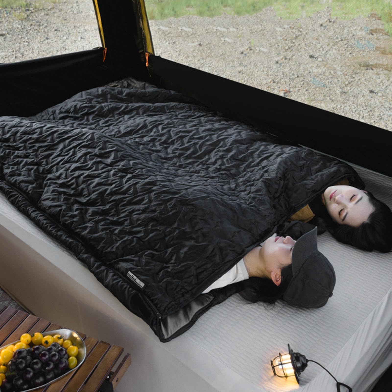 Sacco A Pelo Termal Bed Pods per l'inverno, Piumino Da Campeggio Robusto, Sacco A Pelo Multiuso Inverno, Sacco A Pelo Leggero per 100 G, Sacco A Pelo 200 G per Viaggi Rando