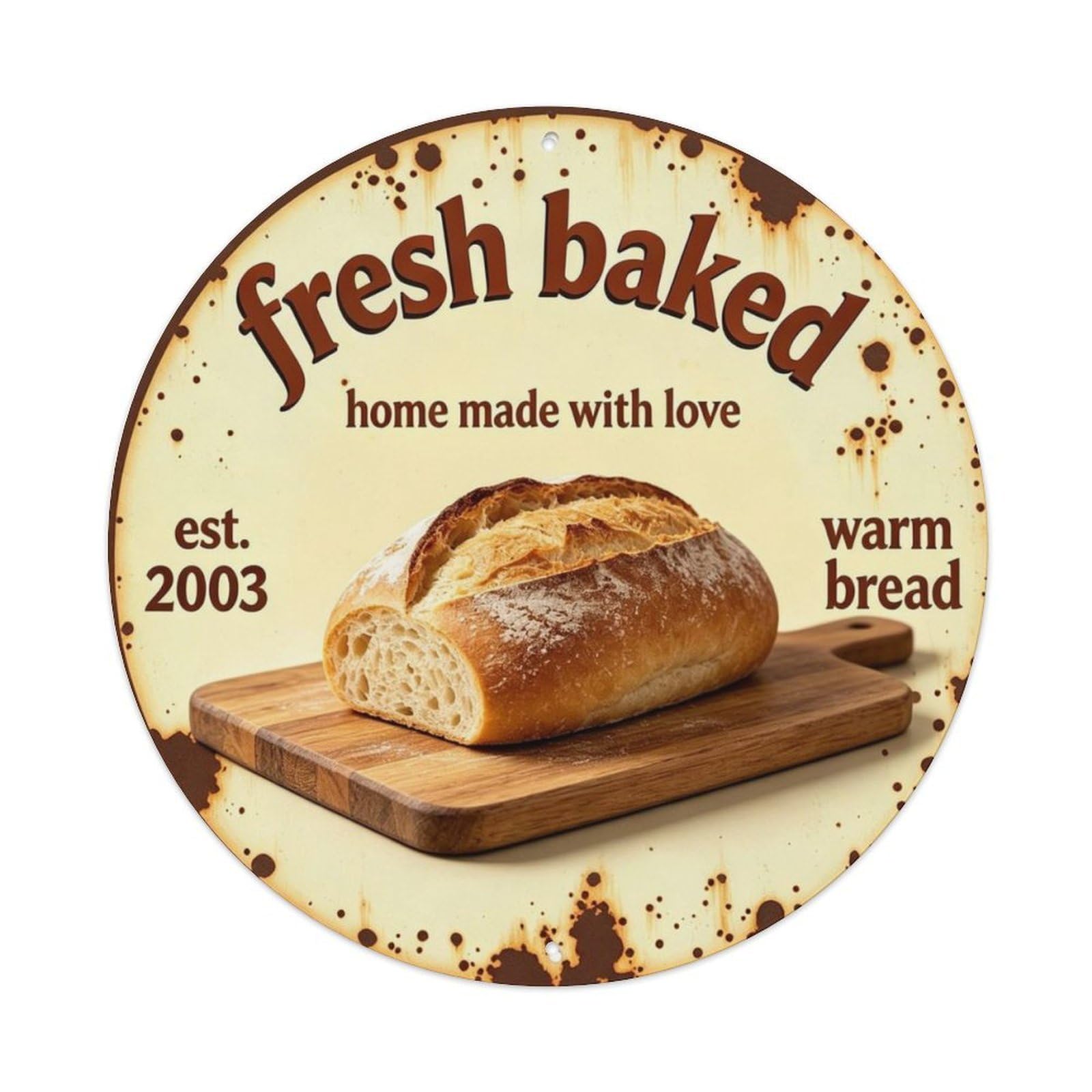 Home Made with Love Metal Tin Sign Plaque