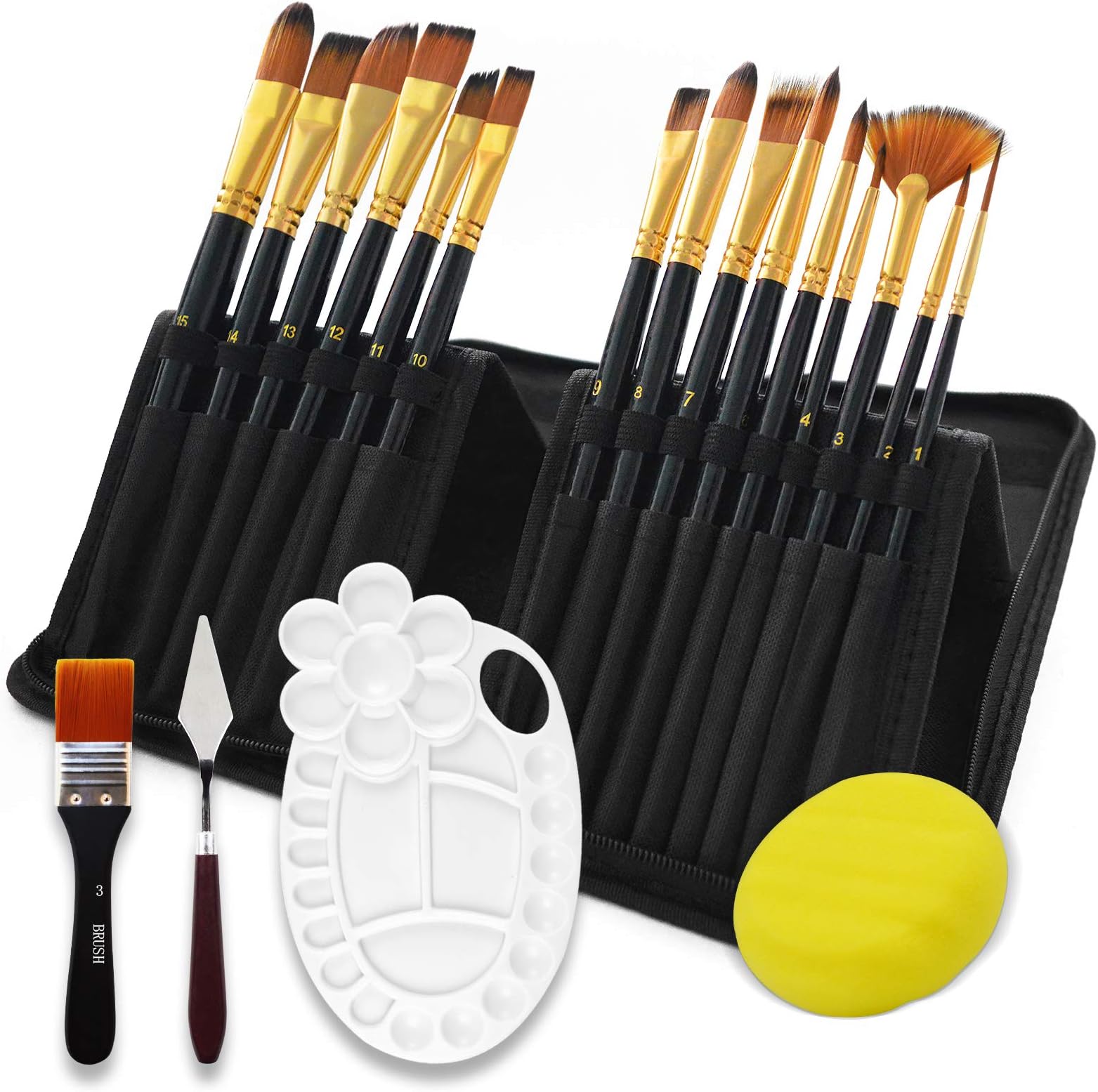 Paint Brushes for Acrylic Painting Nylon Oil Paint Brushes