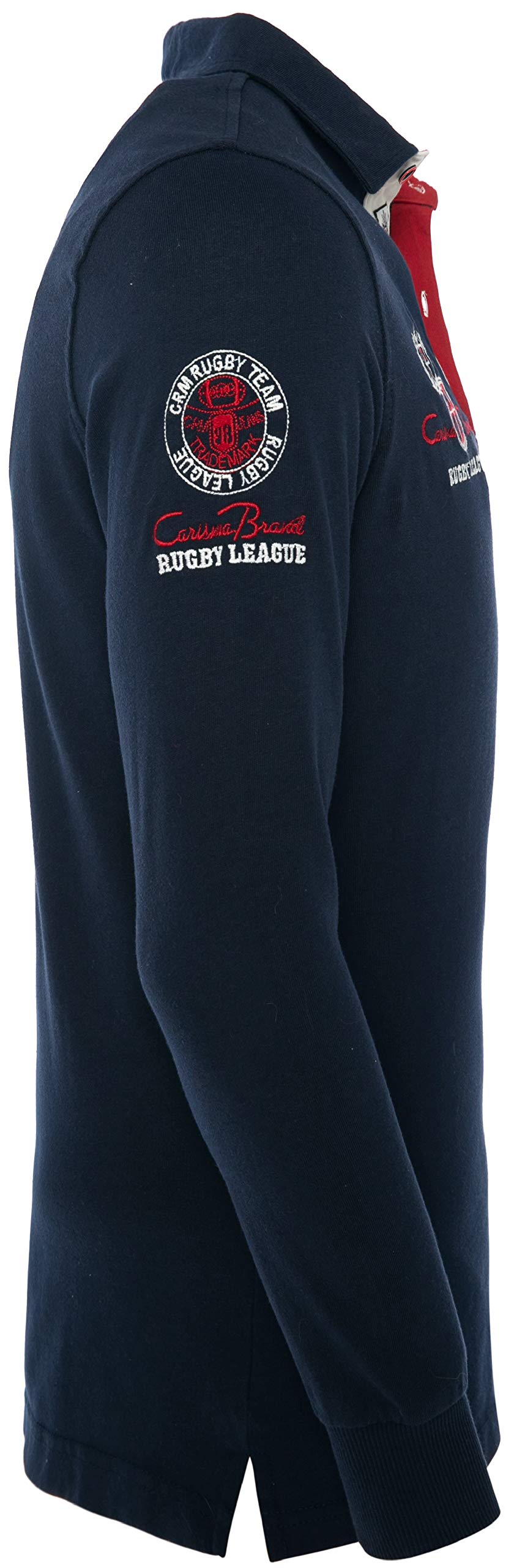 Carisma Langarm Poloshirt für Herren Baumwolle • Herren Langarmshirt mit Stickerei • Angenehmes Regular Fit Longsleeve für Büro und Freizeit