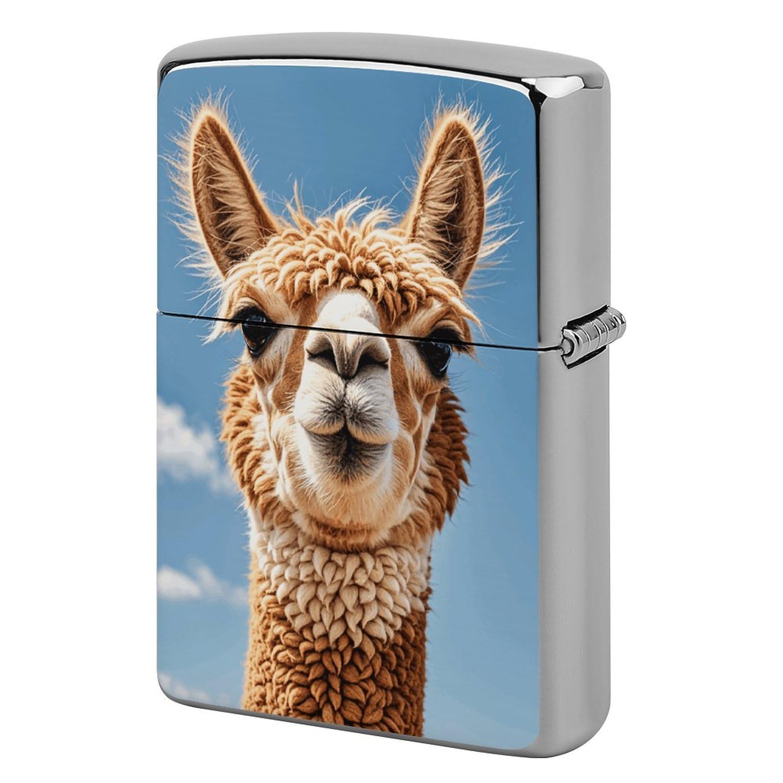 Alpaca Llama Lighter Case for Men, Personalized Lighter Cover for Valentine's Day Gifts, Flip-Top Lighters Shell for Outdoor, Portable Lighters Protective Sleeve