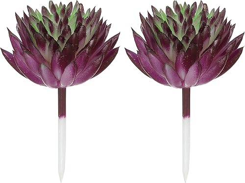 Miniatura 1 de PATIKIL Mini suculentas artificiales, paquete de 2 selecciones de suculentas falsas sin maceta, plantas suculentas falsas para decoración del
