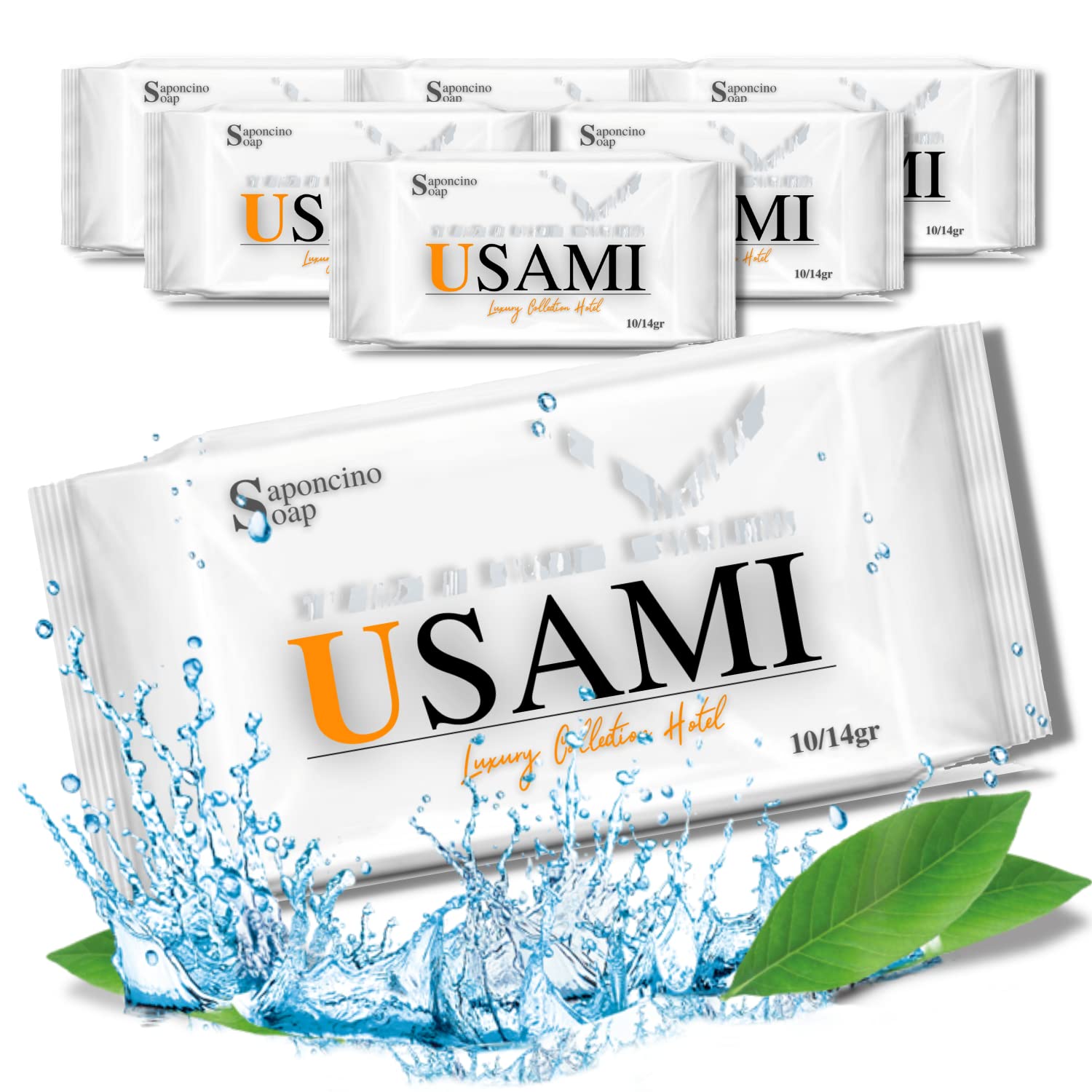 LogicaShop USAMI Saponette Monouso Hotel, B&b, Alberghi, Kit Cortesia Bagno 14gr (200)
