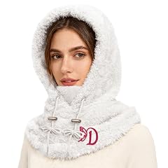 Balaclava Windproof Winter Face Mask with Initials Thermal Fleece Ski Mask for Men Women Warm Face Cover Cap