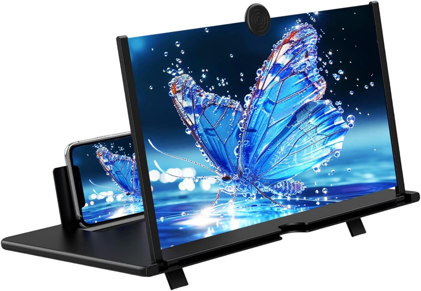 457 cm 18 Zoll Bildschirmlupe f r Handy   3D HD Vergr erungsbildschirm Vergr erer Projektor f r Filme Videos und Gaming   Faltbarer Telefonst nder Halter mit Bildschirmverst rker   kompatibel mit