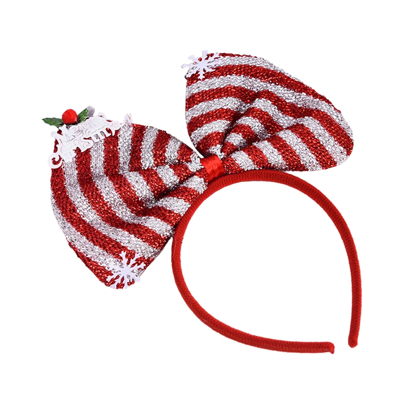 Tsophreniq 12PCS 2024 New Year Party Headband Hair Hoop Colored Big Bow Festive Costume Headdress for Graduation Photo Props 12PCS Headwear Festival Headbands Decorations