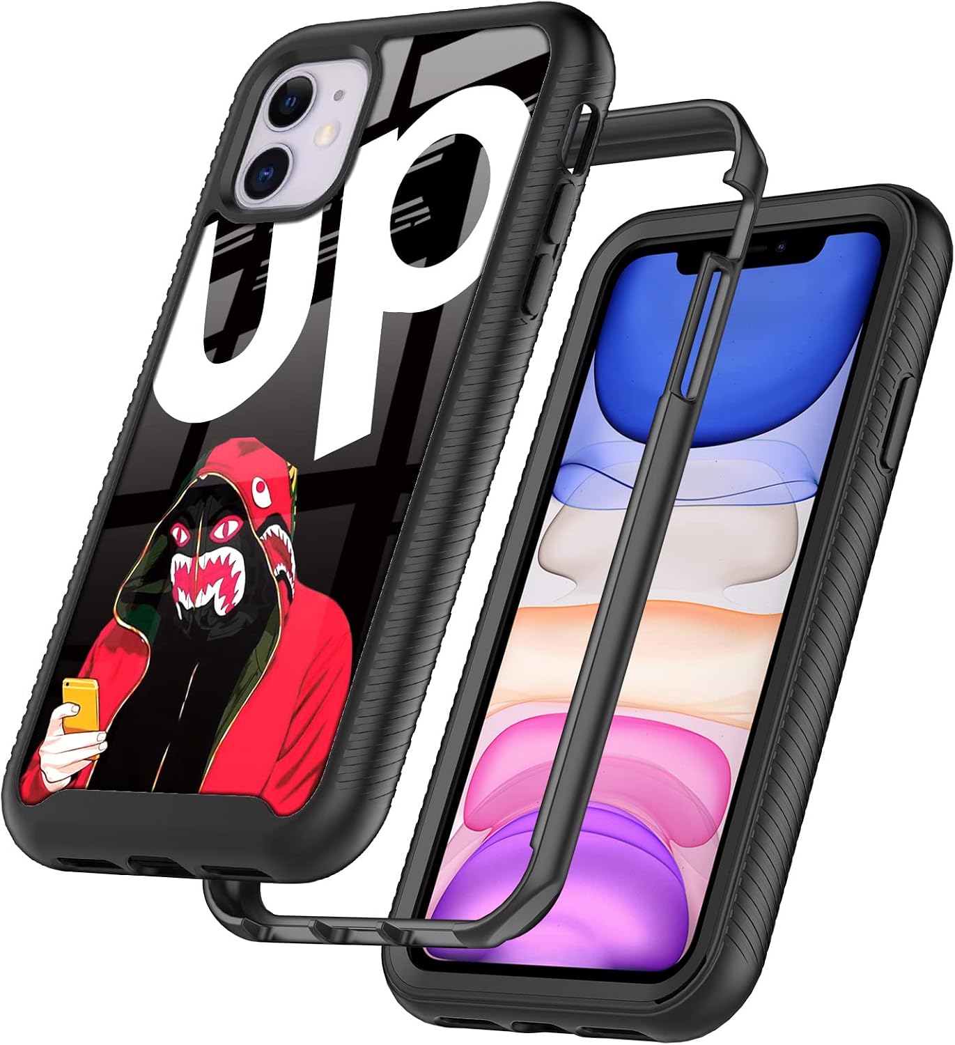 Street Fashion Cool Funny Dunk Basketball Design Compatible with iPhone 11 Case for Boys Man Luxury Shockproof Rugged Cover Dual Layer Soft TPU + Hard PC Bumper Full-Body Protective Case image 5