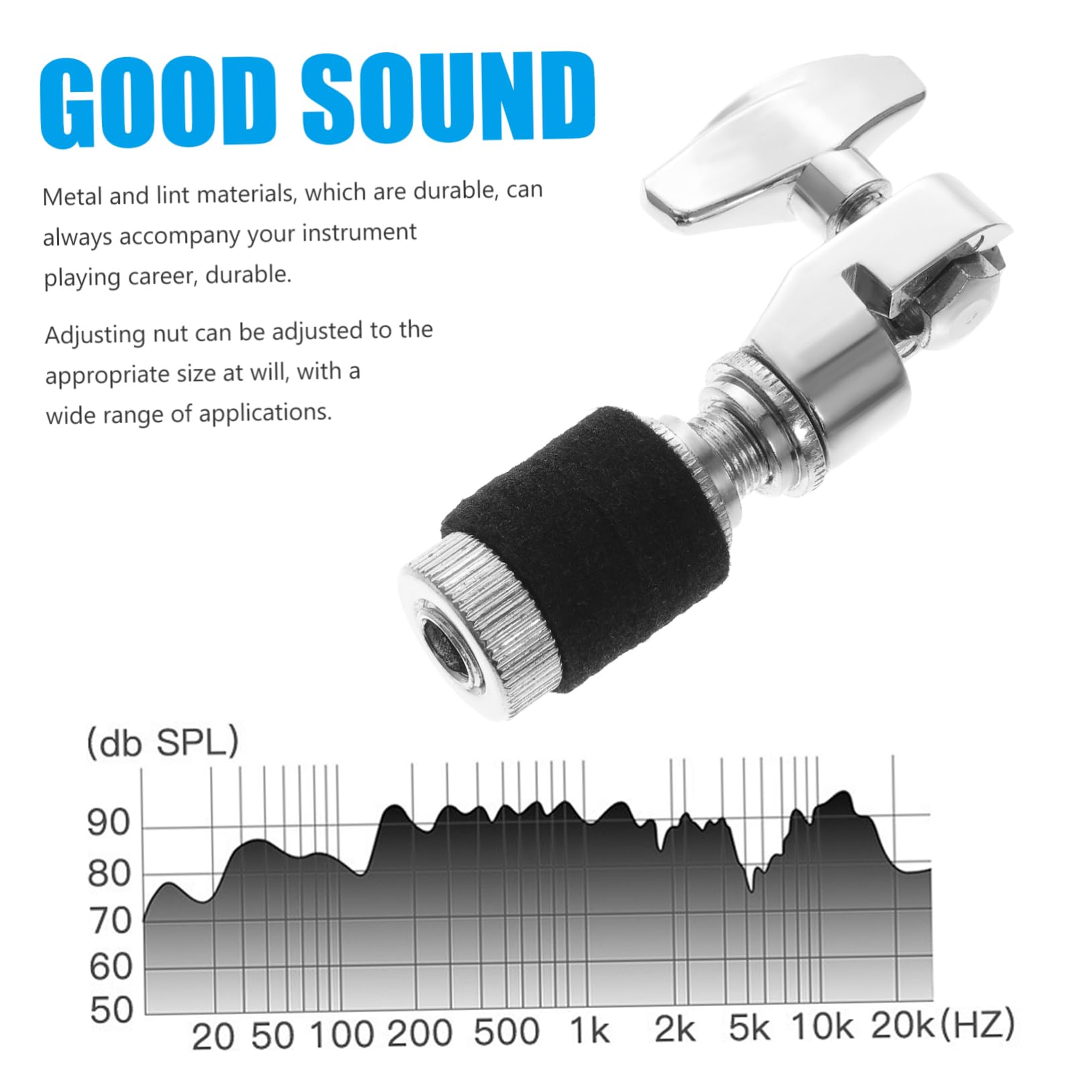 Hemoton Clutch Drum Accessory Post Jazz Drum Parts Metal and Lint Constructi